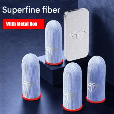 Silver Fiber Gamer Finger Cots: Anti-Sweat, Anti-Slip Touch for Mobile Gaming