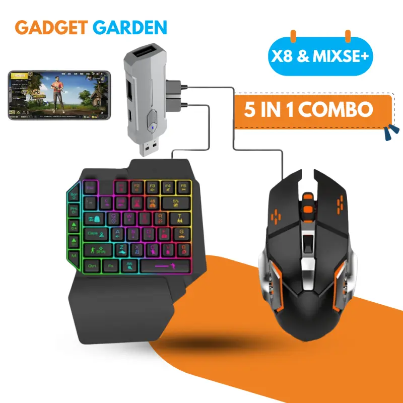 5 in 1 Gaming Combo Latest(x8 & mix se+ Controller)